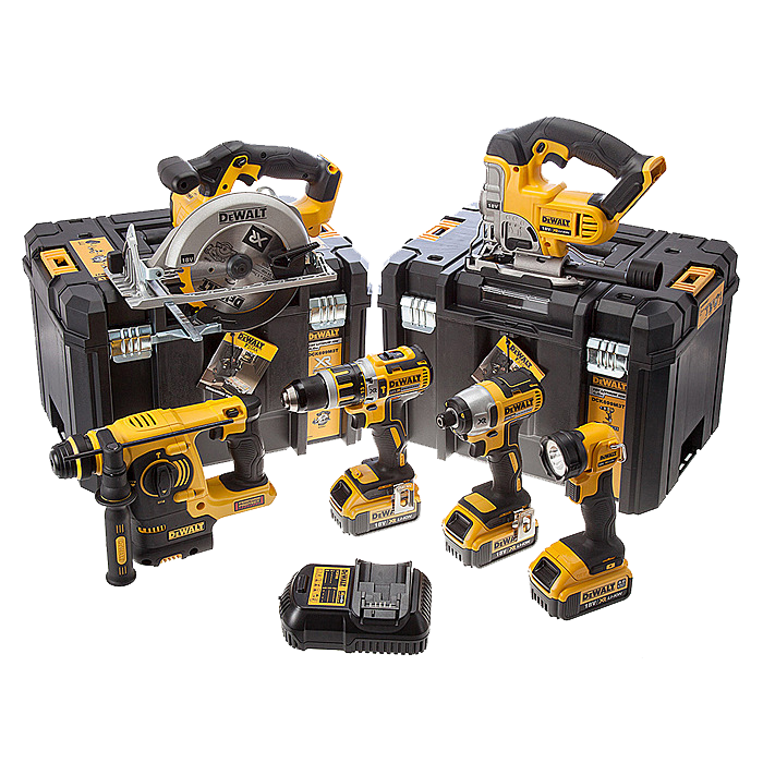 DeWalt DCK699M3T 18 Volt XR 4.0Ah Li-Ion 6 Piece Cordless Kit