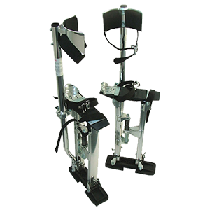 A pair of plastering stilts
