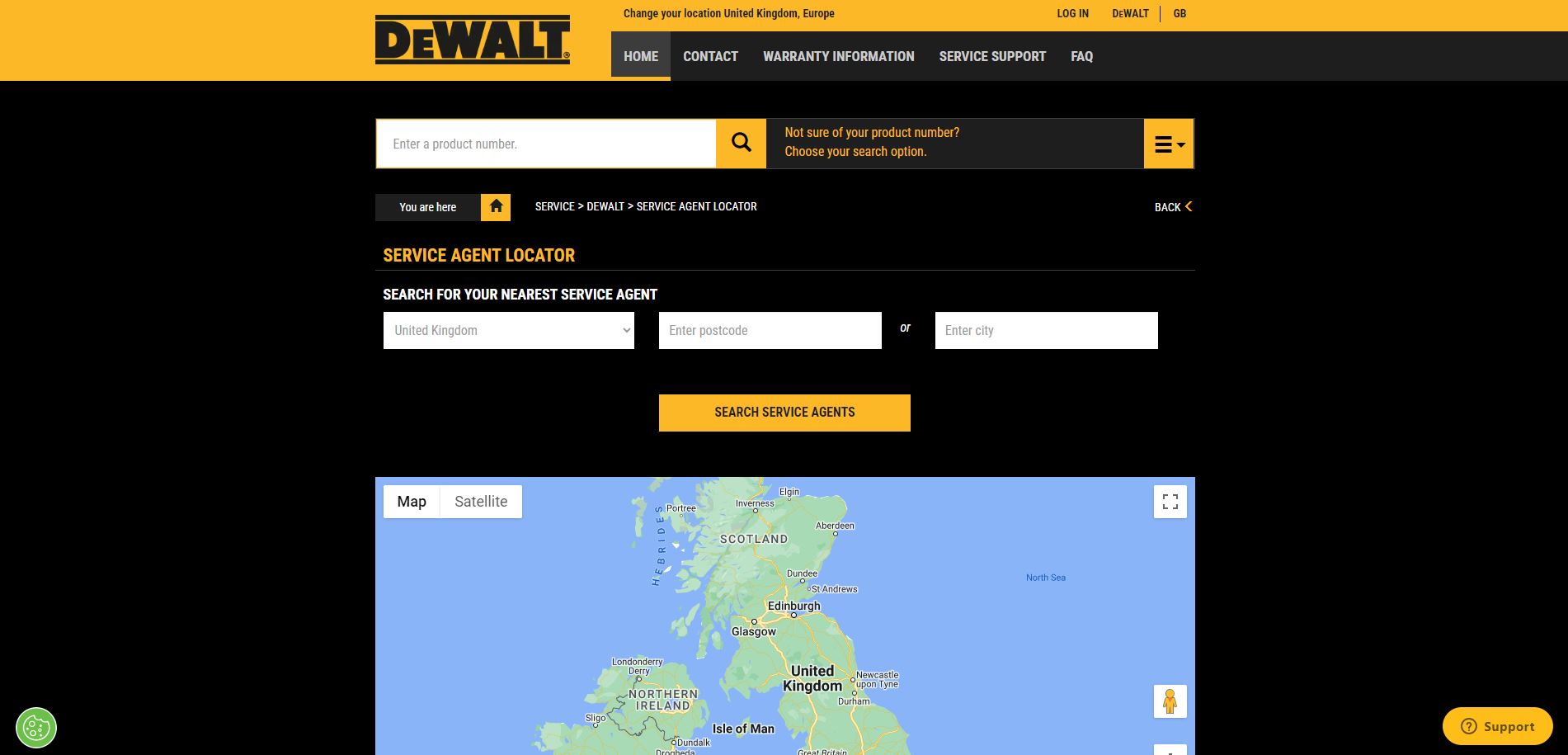 Locate DeWalt Authorised Repair Agents